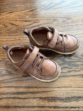 Stride Rite Ethan Brown Leather Dress Shoes - Boys size 9T